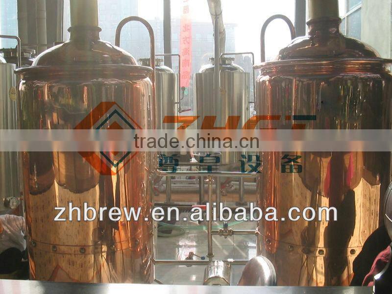 200L hotel red cooper beer equipment