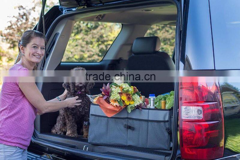 Big Ant Car Trunk Organizer - Cooler Storage for Auto Front & Back Seat, Collapsible - Hold Vehicle Cargo Secure and Prevent Sli