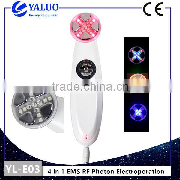 YL-E03 best selling 4 IN 1 Electroporation RF EMS Photon Skin Rejuvenation Beauty Device