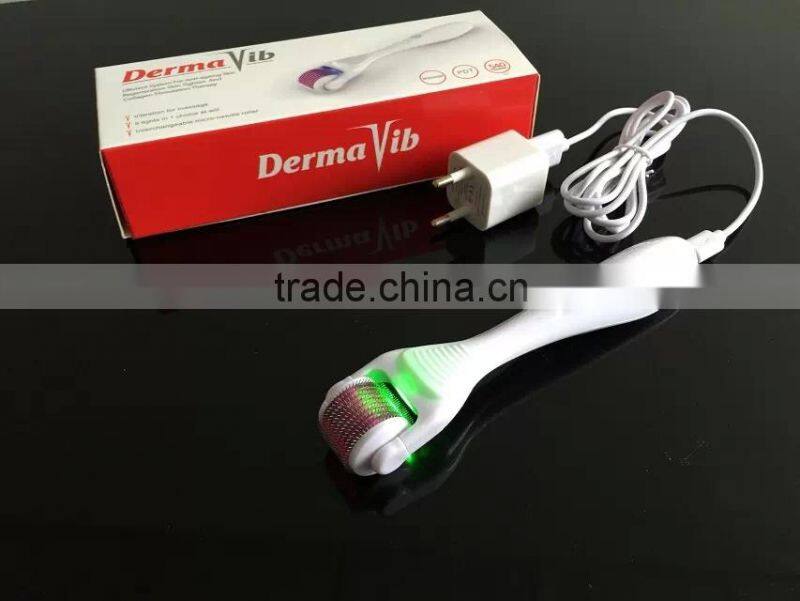 2015 Newest!!! 5 in 1 dermaroller with Massage+ PDT+ 540 needles derma vib