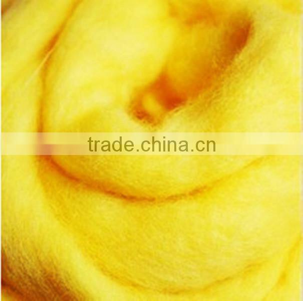 Dyed Australia wool top for weaving