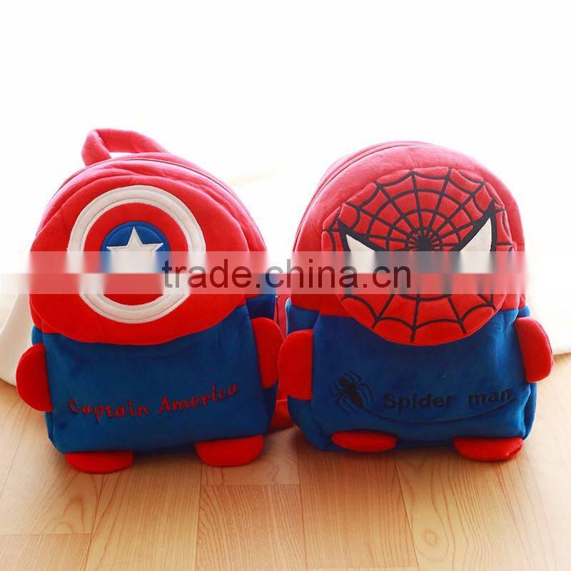 cheap cute cartoon plush backpack for kids