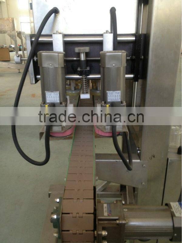 Syrup glucose jar twisting cap machine