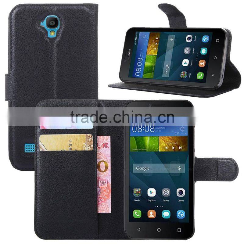CHEAP COW SKIN TEXTURE Soft Wallet Case Stand PU Leather Case For HUAWEI Y5 Y560 FLIP LEATHER CREDIT CARD CASE
