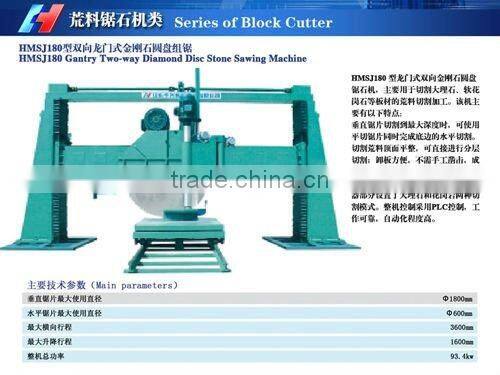 HMSJ180 stone cutter machinery