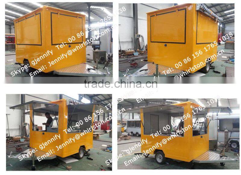 Made In China Mobile Ice Cream Cart Hot Sale Customized Logo Street Fast Food Trailer