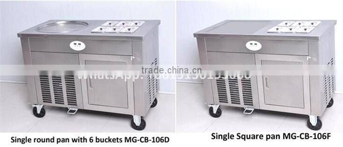 CBJF-210 450mm big pan thailand rolled fried ice cream machine