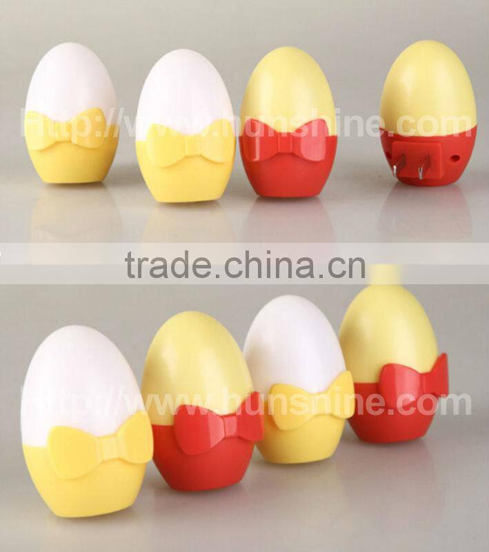0.3w 110-220v save-energy golden eggs sensor light animal plush night light toys