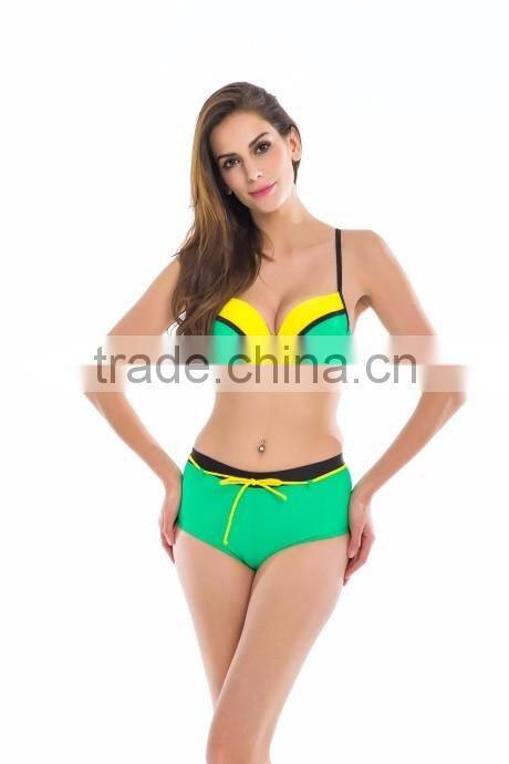 summer sexy sweet girl high waist swim wear