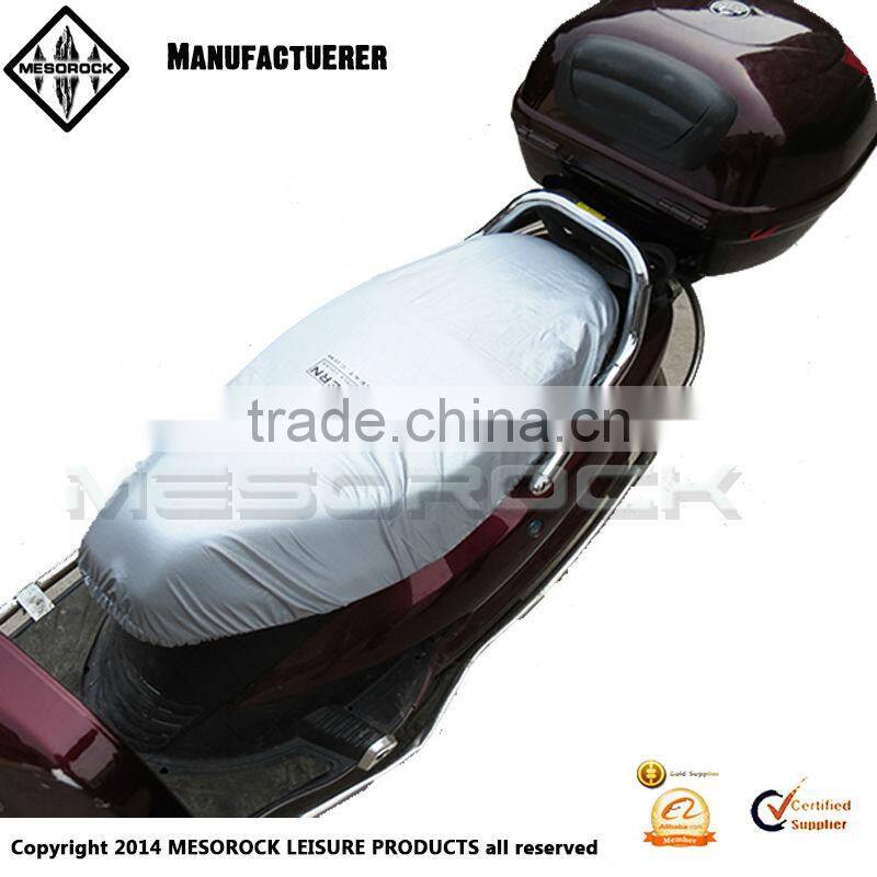 Silver Color Cool Polyester Waterproof and Breathable Scooter Seat Cover