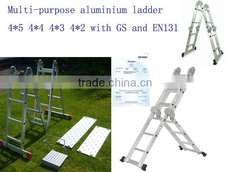 Scaffold Extendable Heavy Duty Multi Purpose Aluminum Ladder Folding Step Ladder