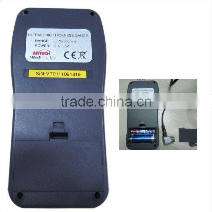 MITECH MT150 Ultrasonic Thickness Gauges with 4.5 digits LCD with EL back light 0.75~300mm