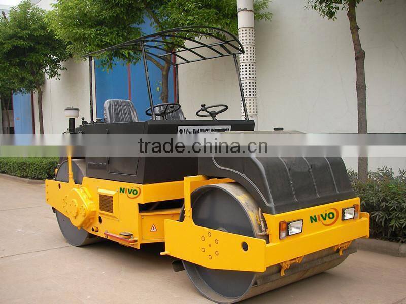 New Road Machinery 8 Ton Tandem Static Road Roller With Dual Seats And Steering Wheel