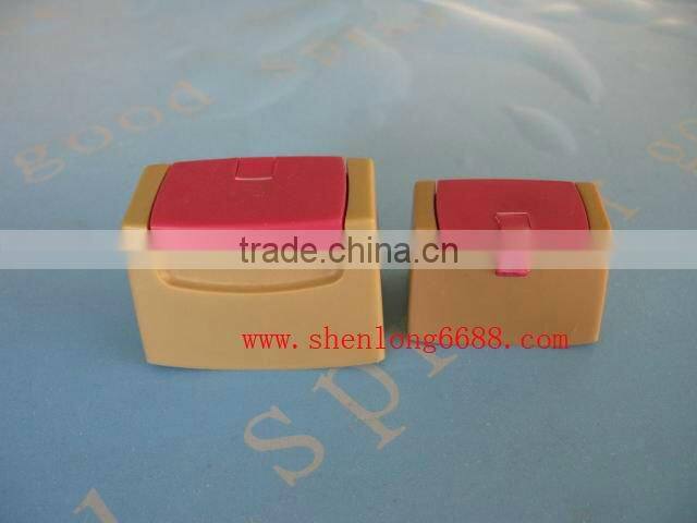 snap on plastic cap double colour each