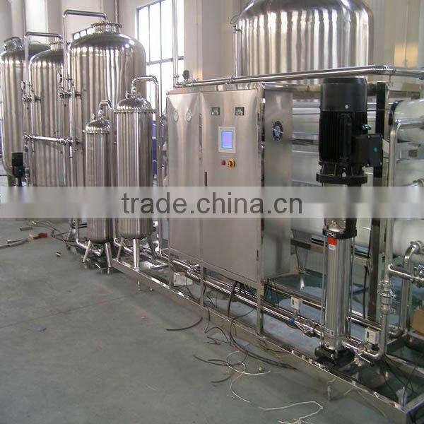 Irrigate farm/tree water treatment job with ion exchange equipment/purified water