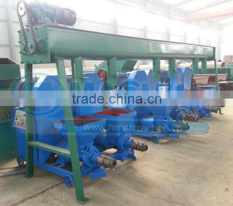 Large output and low consumption charcoal stick extruder machine
