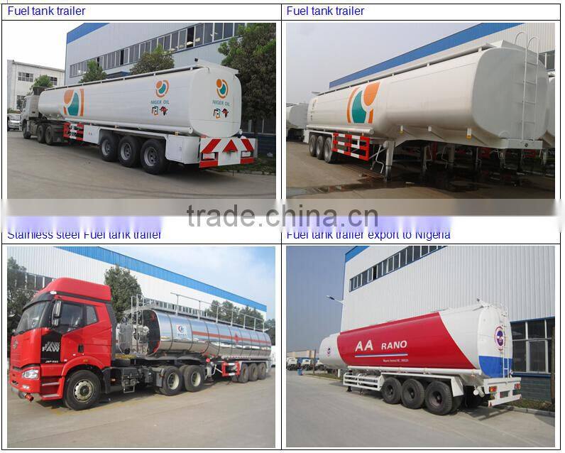 very hot sale 30000 liters to 60000 liters Farm Fuel Trailer with compartments /Petrol Tanker Semitrailer/crude oil