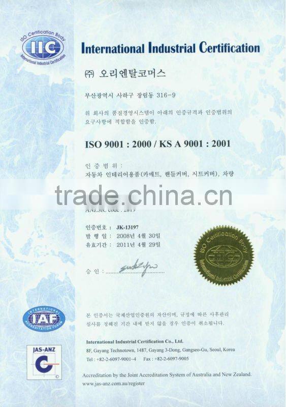 plastic seat cover for car