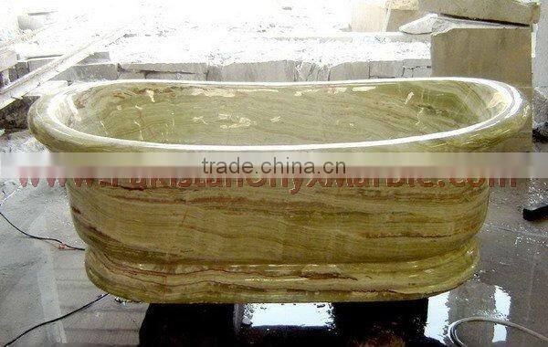 Stone Revolutions Oval Onyx Bathtub