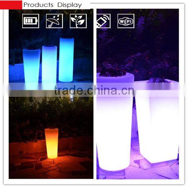 flower pot stands designs/commercial christmas decorations for sale/ beautiful led planter
