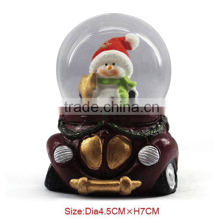 2015 New arrival resin 3d snow globe