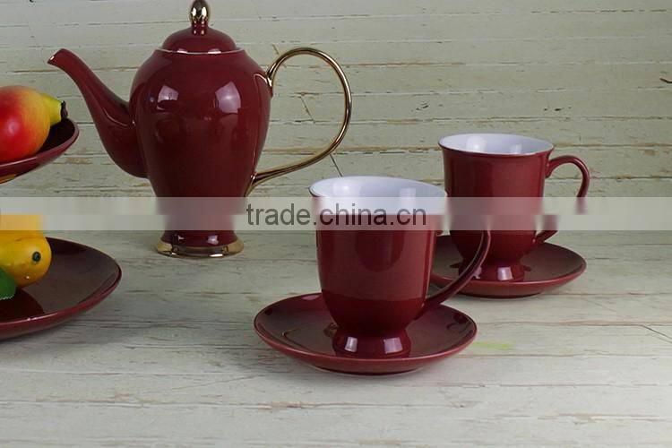 Factory suppliers novelty tableware ceramic chinese dragon tea sets