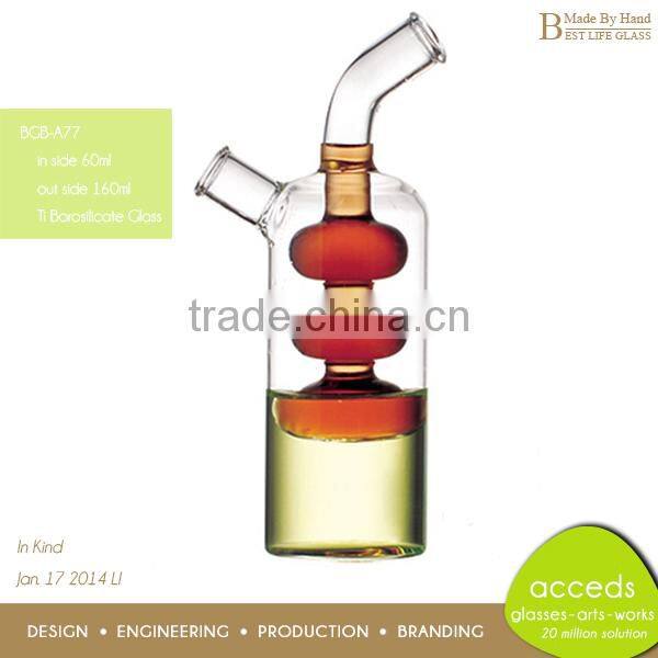 New Designed 450Ml Glass Borosilicate Oil Pot