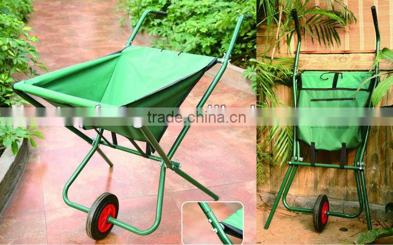 Foldable wheel barrow