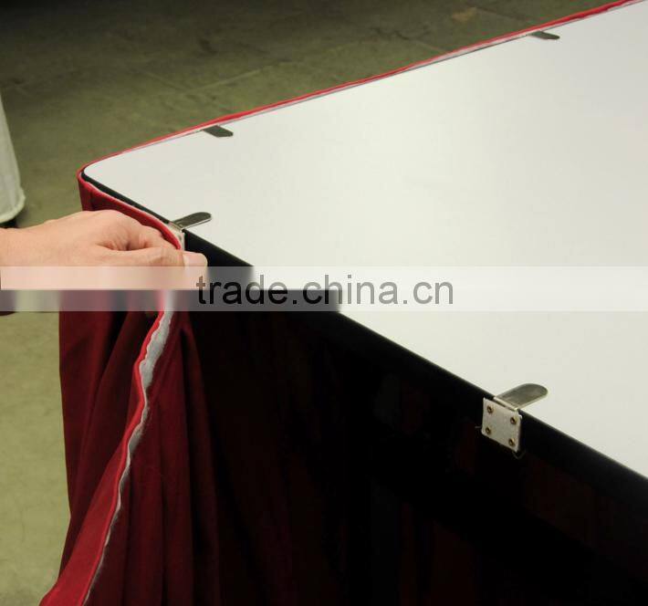 hotsale red wedding party table skirting