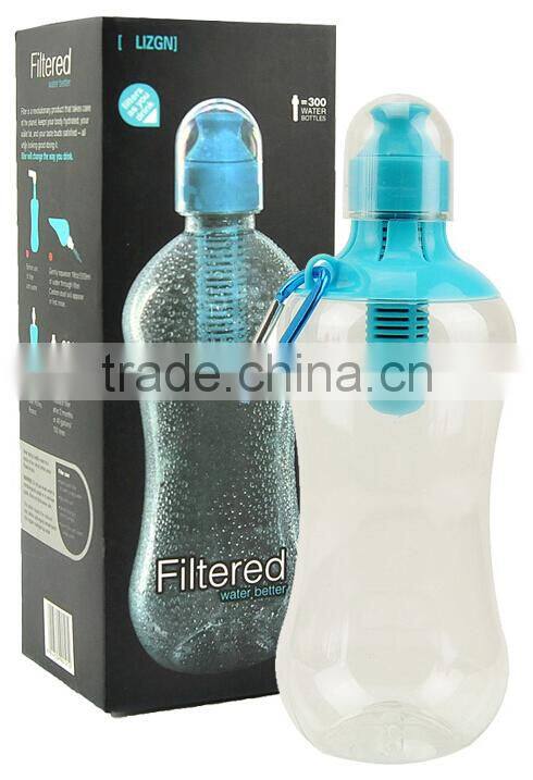 Supply fashion creative Mountaineering buckle large filtering water bottle / cup