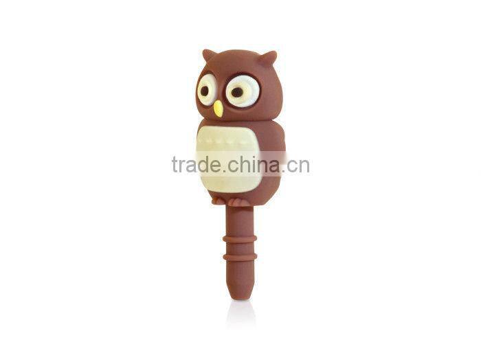 wholesale mobile phone accessories customized designs cute earphone anti dust plug