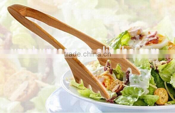 Bamboo food clip/tongs