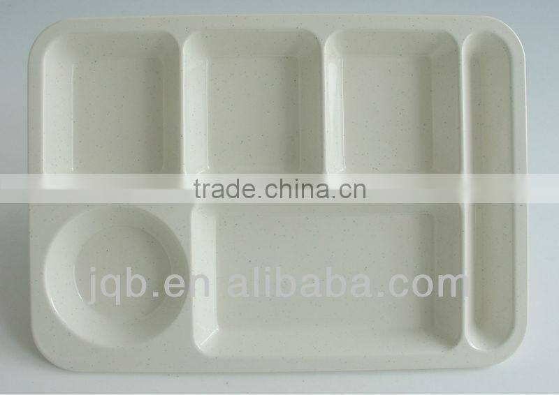 square melamine mess Tray with cover