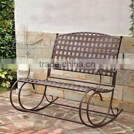 Metal garden bench