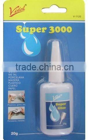 20g cheapest price and top quality 502 glue with plastic bottle
