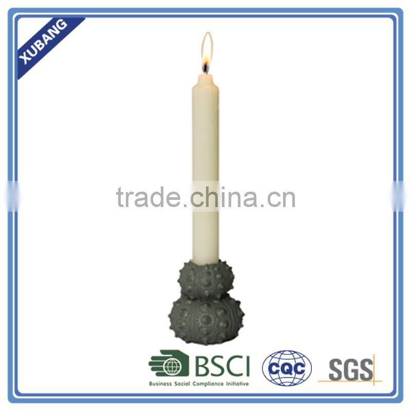 poly resin Twin round shell candle holder