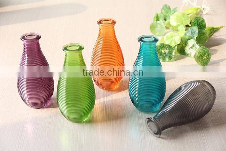 glass vase with animal design /zebra stripe,leopard print,giraffe pattern in gold color