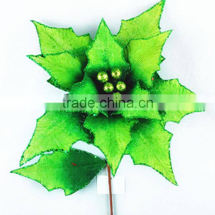 christmas decorations made in china handmade decorative jute flowers