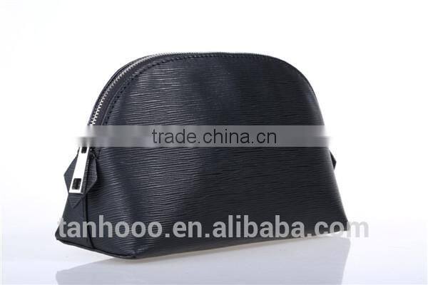 sexy women real leather travel cosmetic bag, beautiful cosmetic bag for women