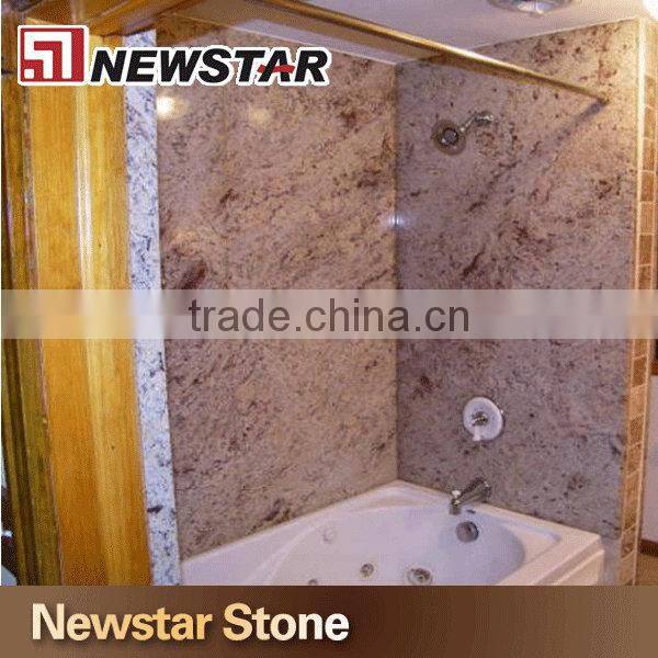 Newstar polilshed natural granitestone shower panel