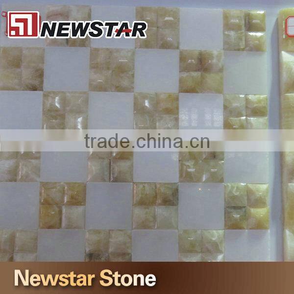 Luxury decoration onyx mosaic tile