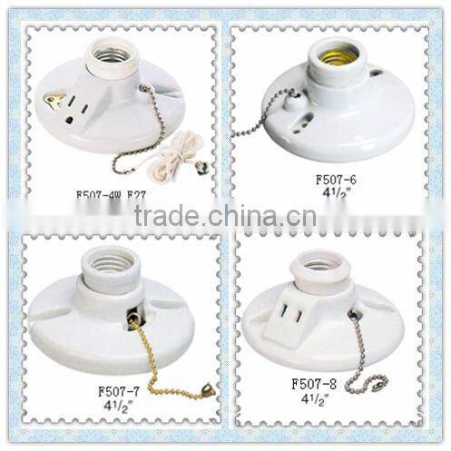Factory outlet---E27 Edison screw ceramic lampholder
