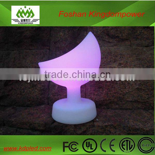 hot sale RGB color changing clear plastic led indoor bedroom table lamp