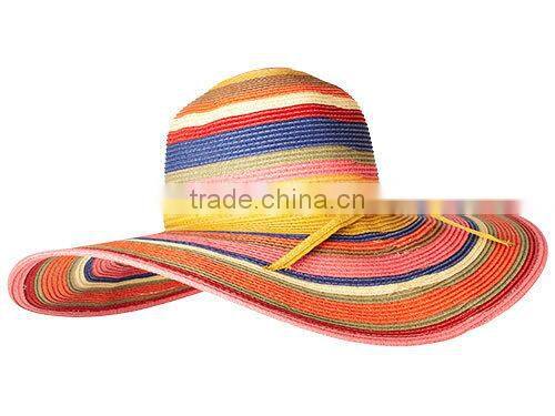 2015 new style summer women paper straw hat and shoulder bag set