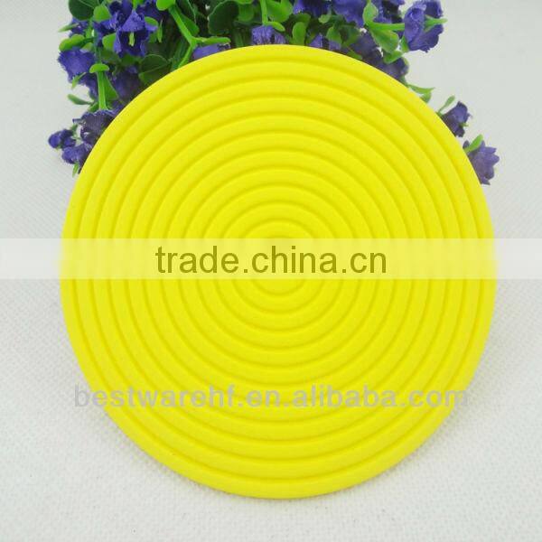 FDA 2017 new silicone round shaped cup mat