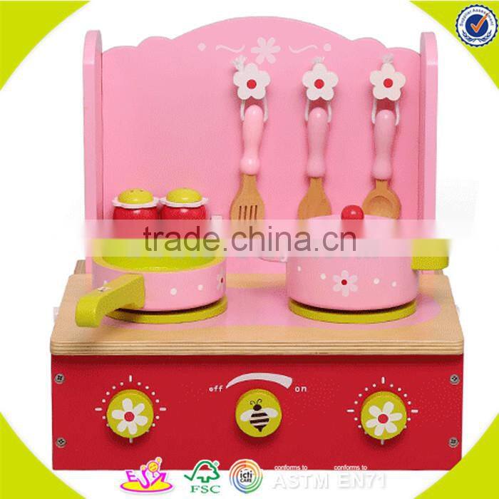 Wholesale hot sale kids wooden microwave oven toy interesting wooden microwave oven toy W10C047