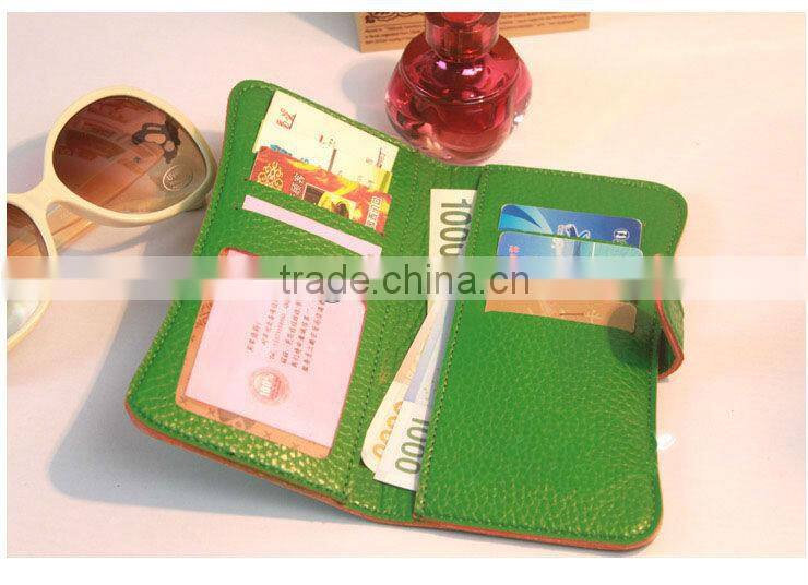 Many Card Pocket Leather Wallet Bag
