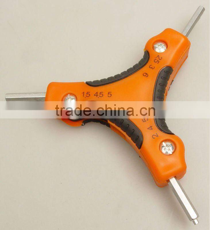 9pc Foldable Hex Key Wrench Set