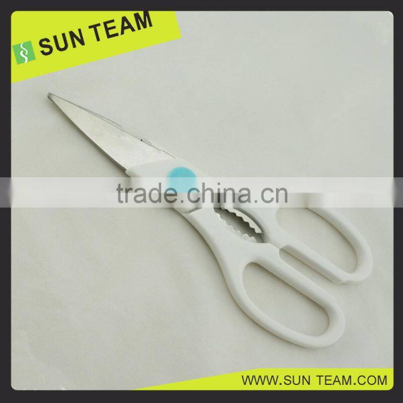 SK023 8-1/4" FDA certificated magnetic cover kitchen scissor with bottle opener