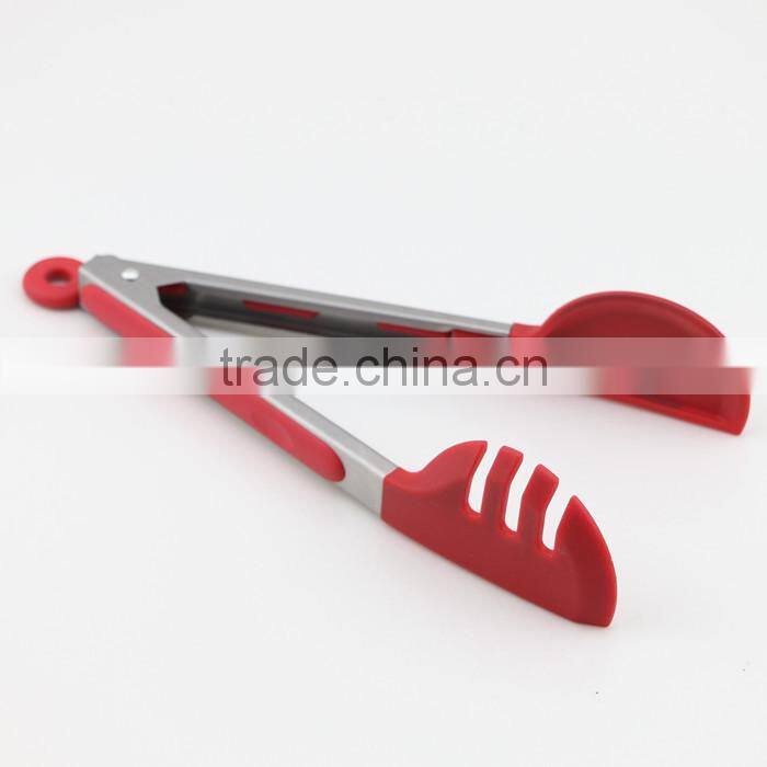 Set of 3 High Quality Reusable 9 Inch Kitchen Tongs BBQ Tongs